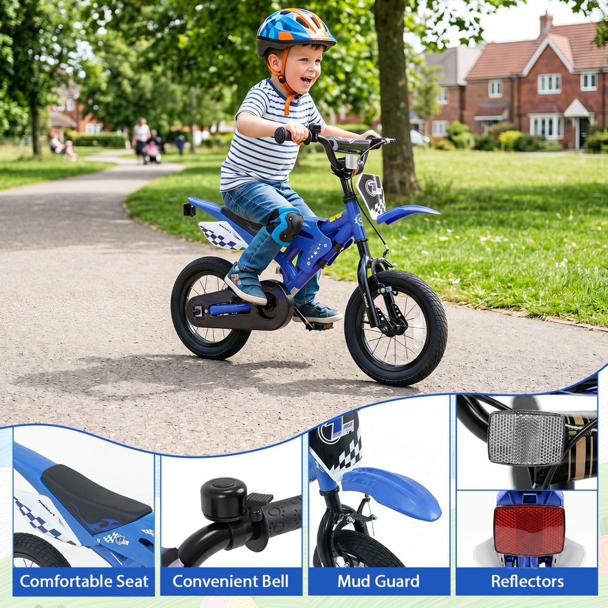 Kids Bike with Training Wheels 18" | Ages 3-4