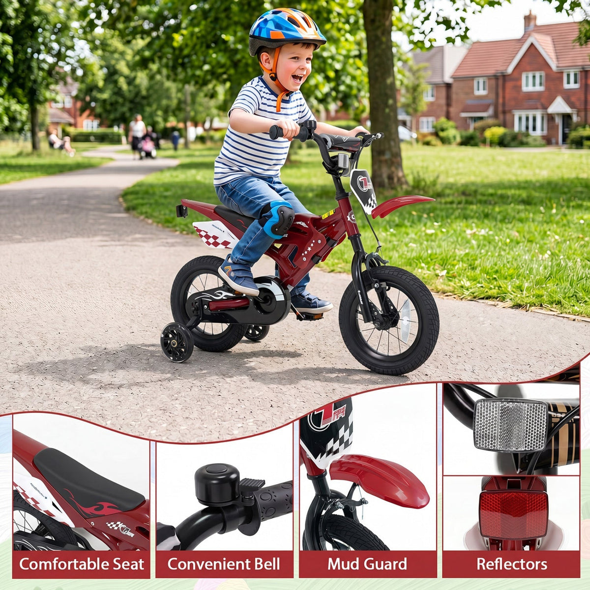 Kids Bike with Training Wheels 18" | Ages 3-4