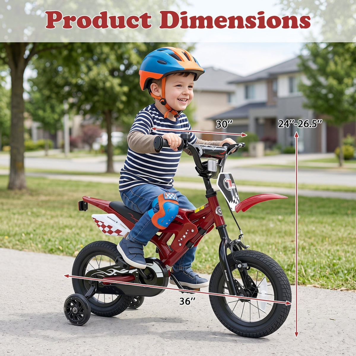 Kids Bike with Training Wheels 18" | Ages 3-4