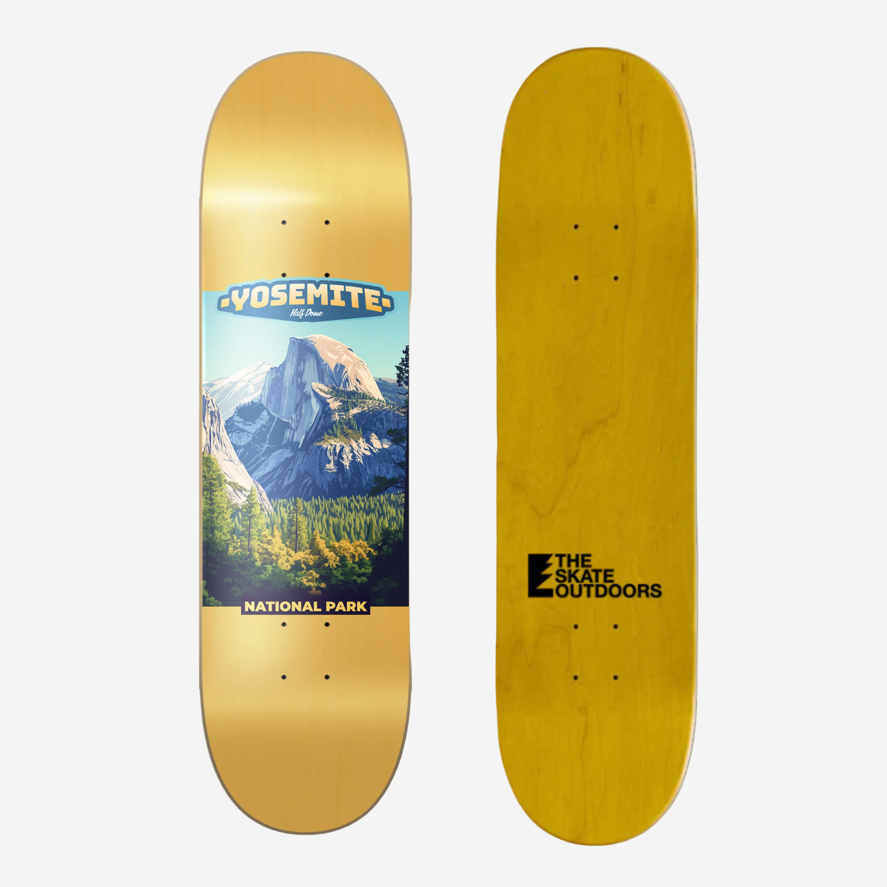 Yosemite Icons | Half Dome Skateboard Deck 8.25"