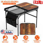 Foldable Camping Table Aluminum Alloy Grill Stand | 66 LBS