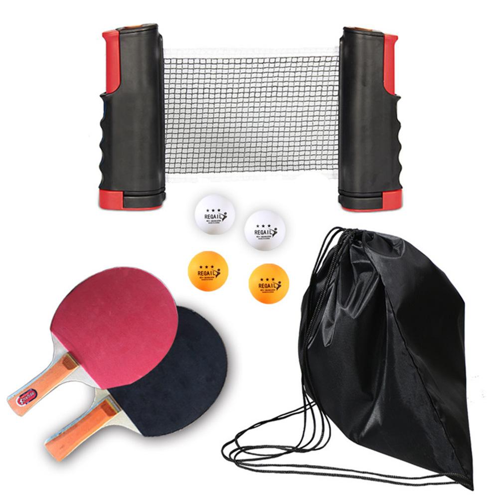 Portable Table Tennis Racket Set