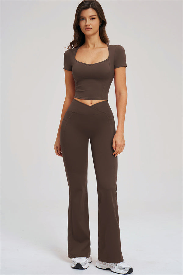 The Sizzle T-Shirt Flared Leggings | 2-Piece Set
