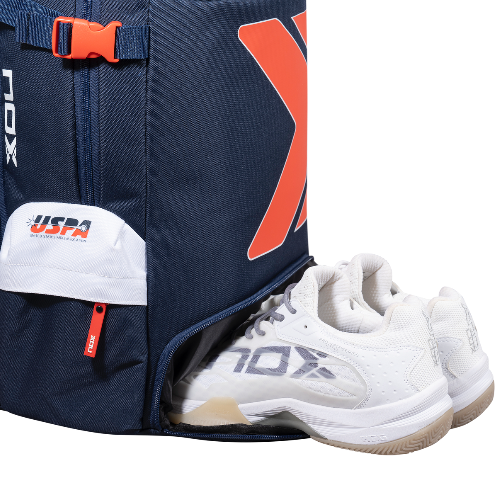 Nox Padel Bag USPA Pro Series Backpack | Blue & Red