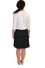 Modest Athletic Moisture-Wicking Performance Top with 3/4 Sleeves