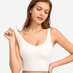 Active Basic Deep V-Neck Sports Bra