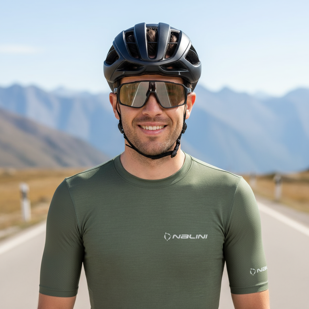 Nalini Gravel WOOL Men's Cycling Jersey | Green