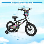 Kids Bike with Training Wheels for Ages 4-8 | 12-18"
