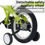 16" Sporty Kids Bike with Training Wheels and Stand Adjustable Saddle | Aged 4-8 Years (Tall Height 41-46")