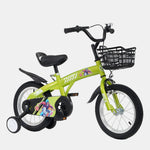 18" Sporty Kids Bike with Training Wheels and Stand Adjustable Saddle | Aged 5-10 Years (Tall Height 39-49")