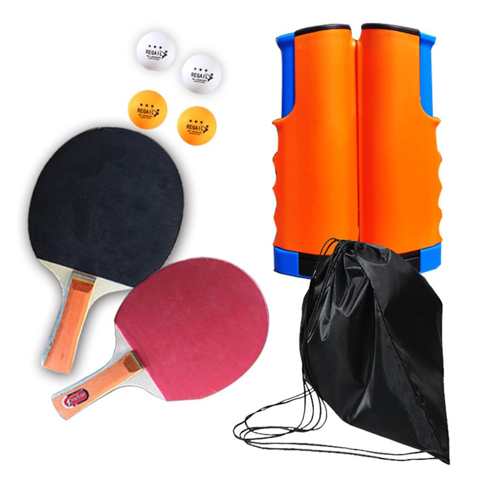 Portable Table Tennis Racket Set