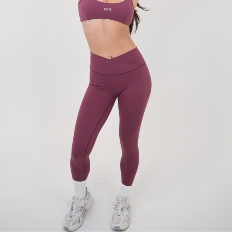 My Time Is Divine Plum Sculpt V-Waist Legging