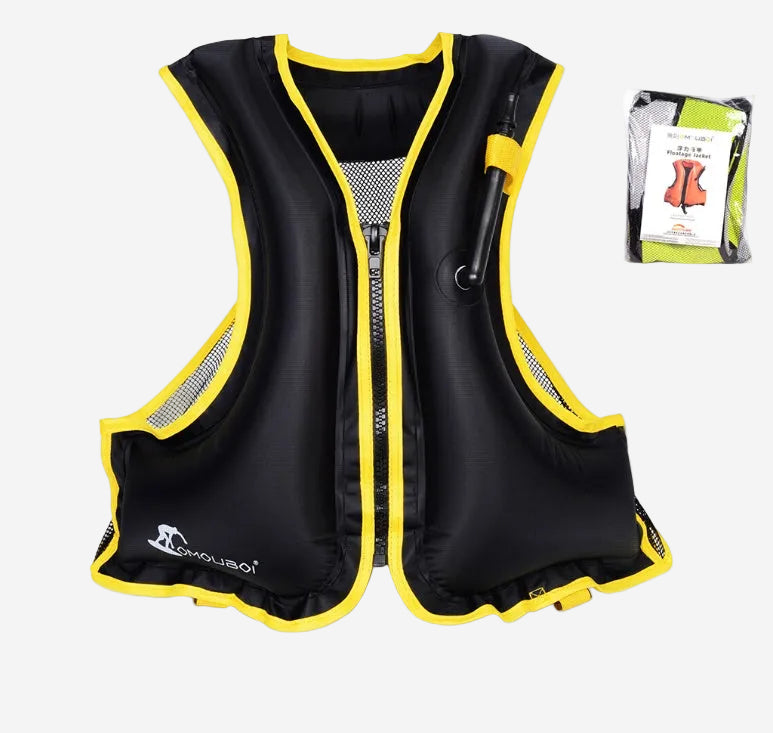 Swimming Inflatable Life Jacket with Zipper
