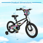 Kids Bike with Training Wheels for Ages 4-8 | 12-18"