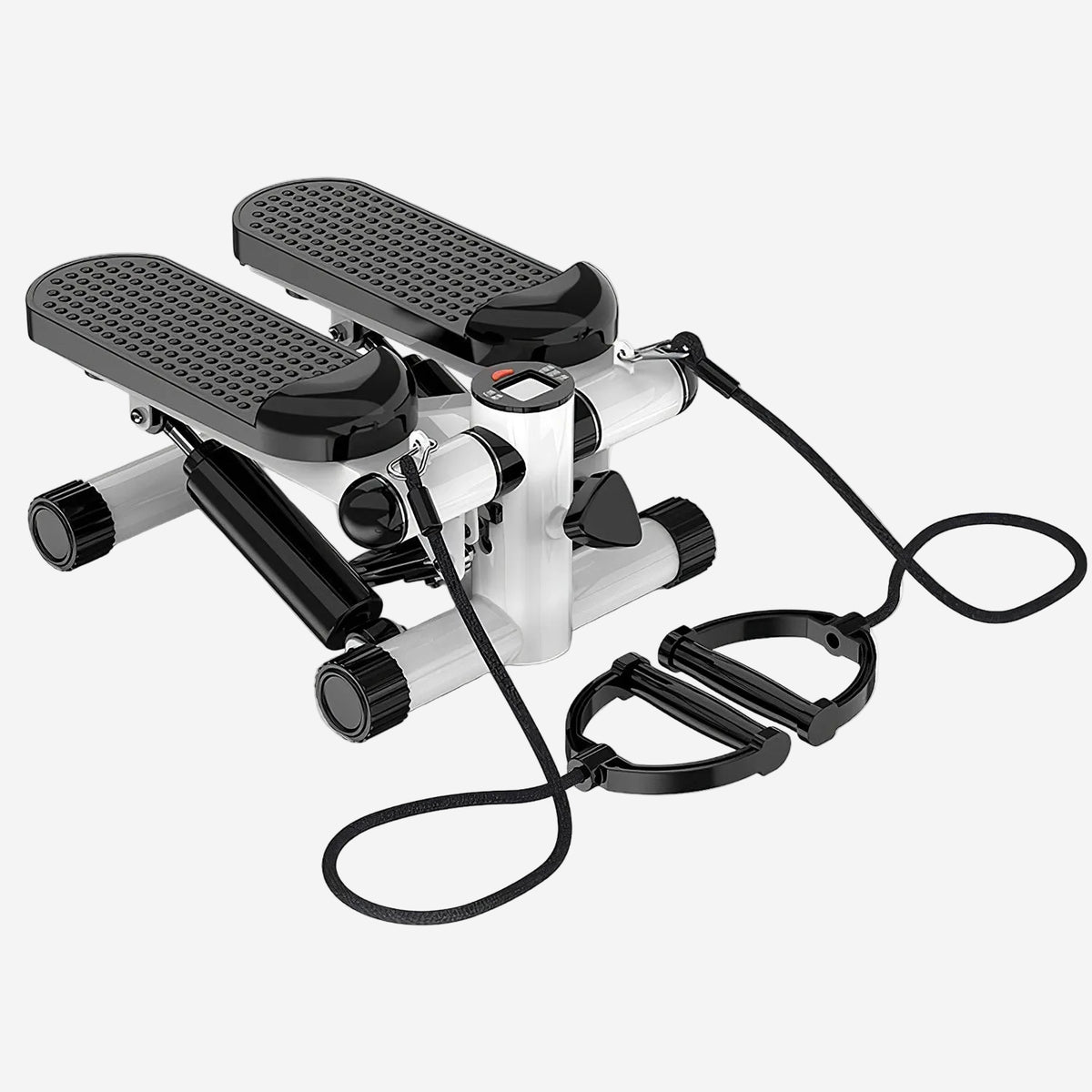 Mini Fitness Stepper with 2 Resistance Bands LCD Monitor | Max 330 LBS