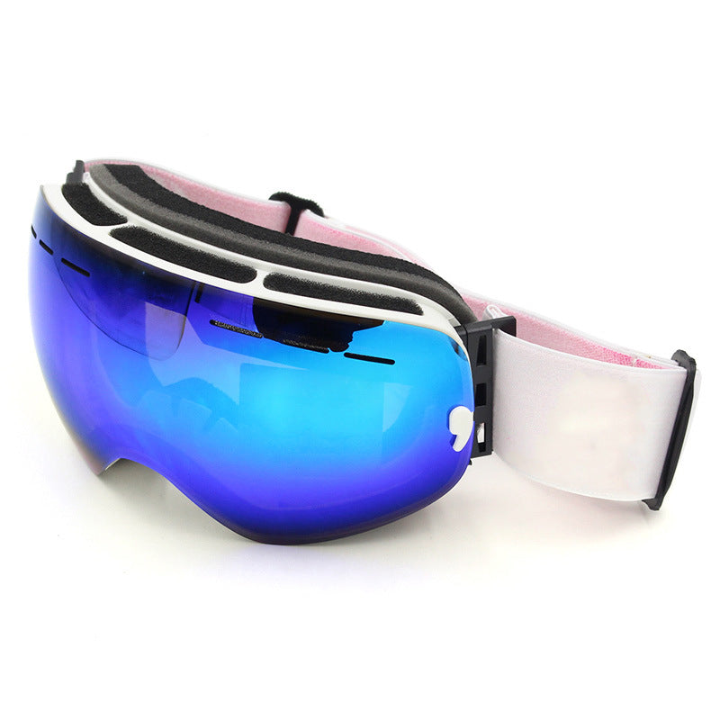 Double Layer Anti-Fog Skiing Mirror Goggles