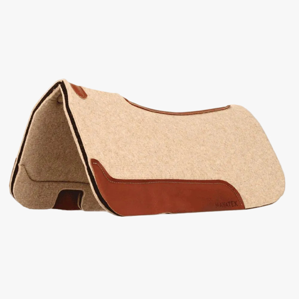 Wool Felt Contour Saddle Pad 1 W  1 2 Foam Rubber 32X32 | SHP7001