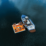 WOW Watersports Drop Stitch Vacation Station Dock with Deckpad