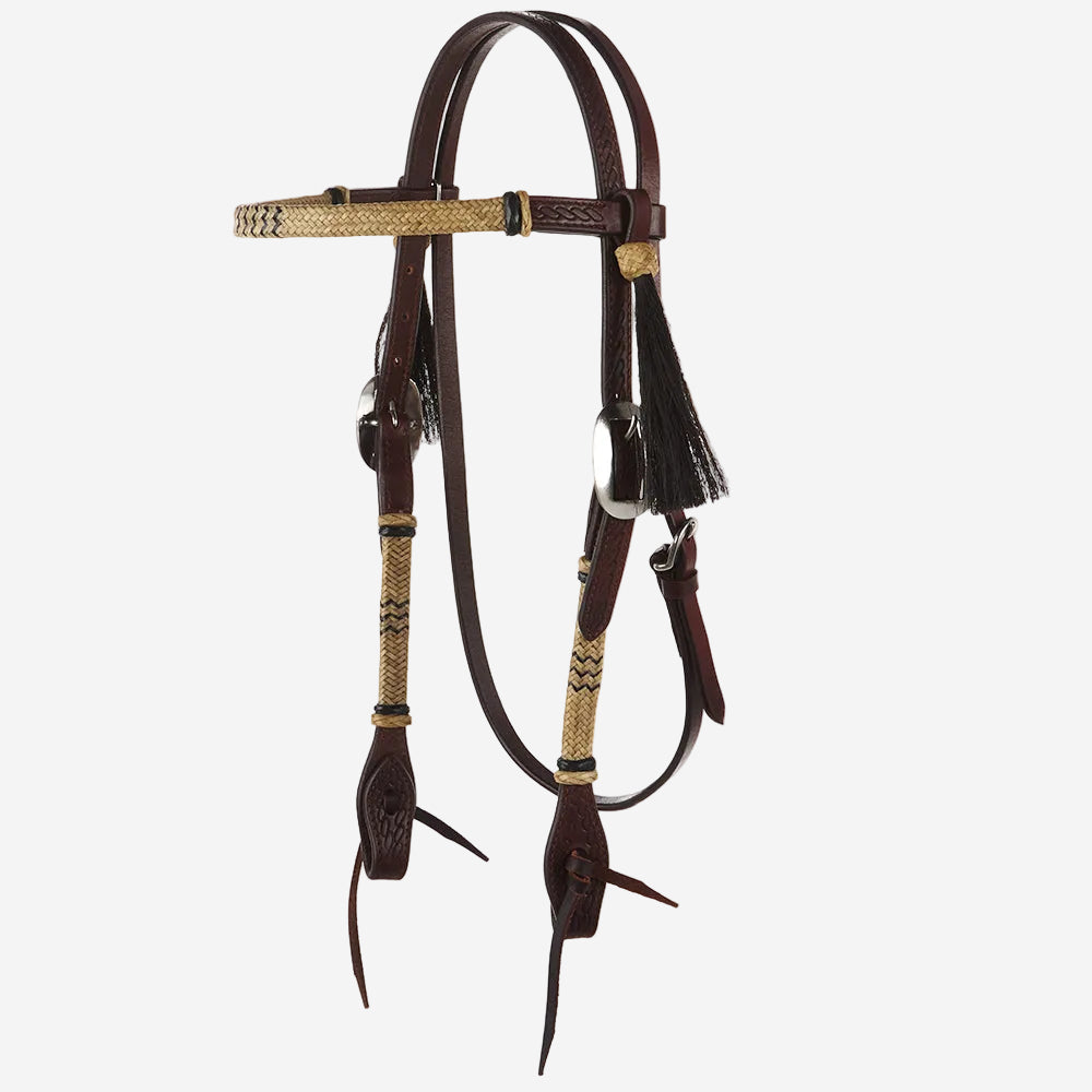 WD-NRSBH Natural Rawhide Browband Headstall