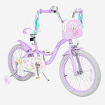 Girls Bike 18 Inch with Training Wheels and Front Bag