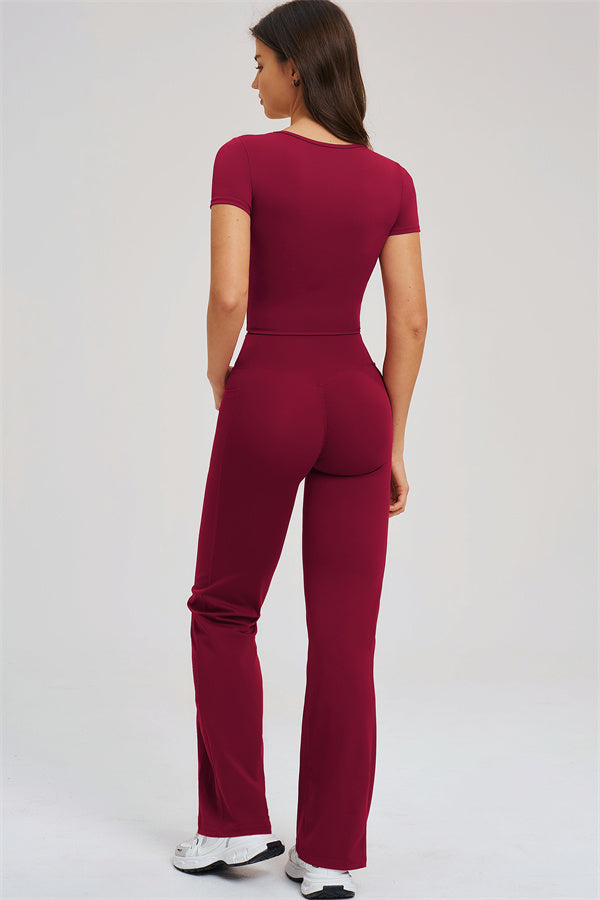The Sizzle T-Shirt Flared Leggings | 2-Piece Set