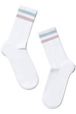 Conte Active Cotton Long Socks with Lurex Stripes
