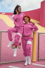 Sweatshirt in Fuchsia