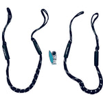 NautiCurl Bungee Boat Ropes | Shock Absorbing (2 Ropes)