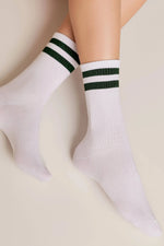 Conte Active Cotton Long Socks with Lurex Stripes