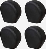 Set of 4 Black Waterproof RV Tire Covers | HD Wheel Protectors for Trailers, Campers, Trucks, SUVs & Motorhomes