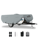 DikaSun 7 Layers Pop--Up Camper Cover | Breathable UV Resistant Windproof Waterproof RV Cover