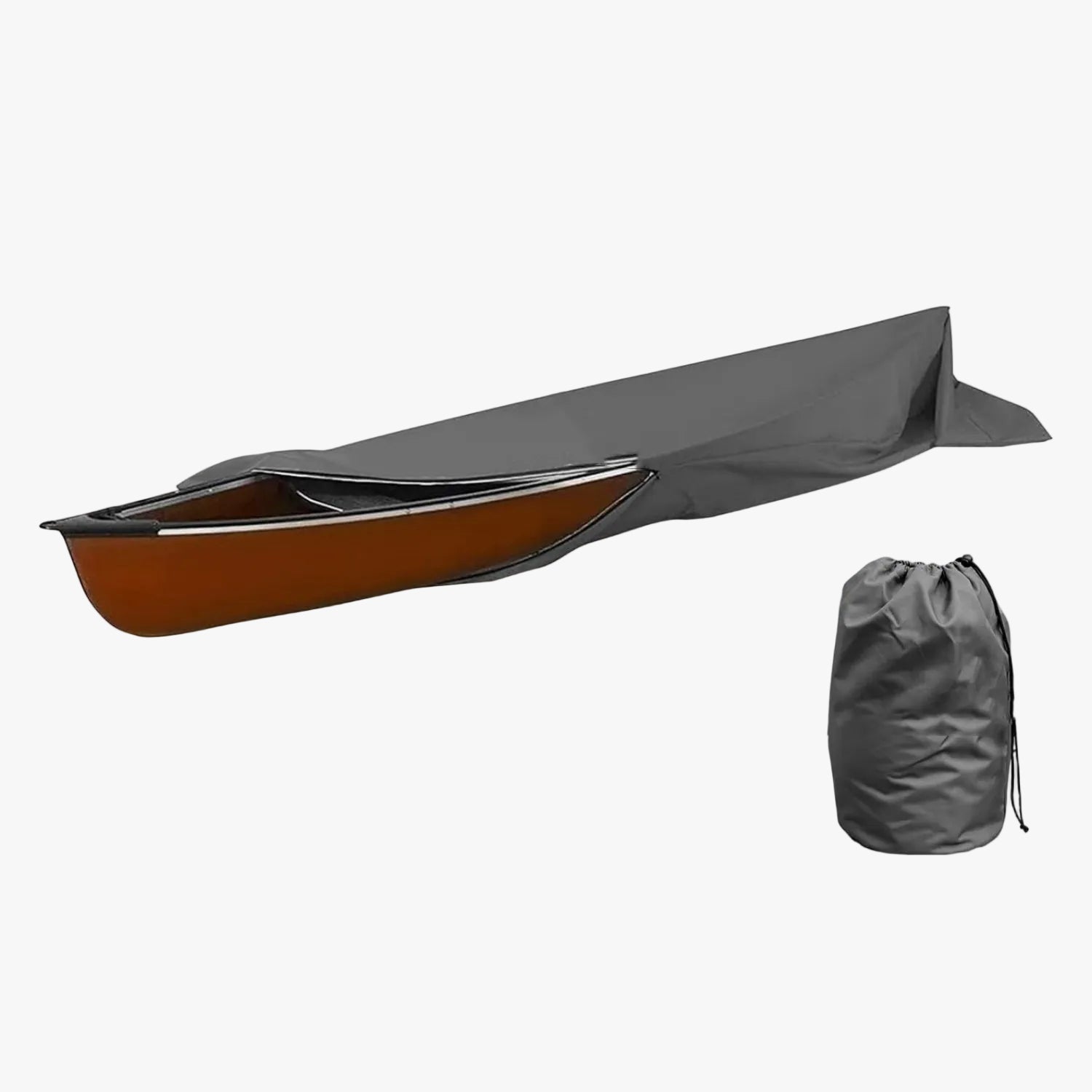 600D Kayak Cover | Upgraded Zipper Closure Waterproof Canoe Outdoor Storage Bag | Heavy Duty UV Protection Dust Paddle Board Cover for Fishing Boat