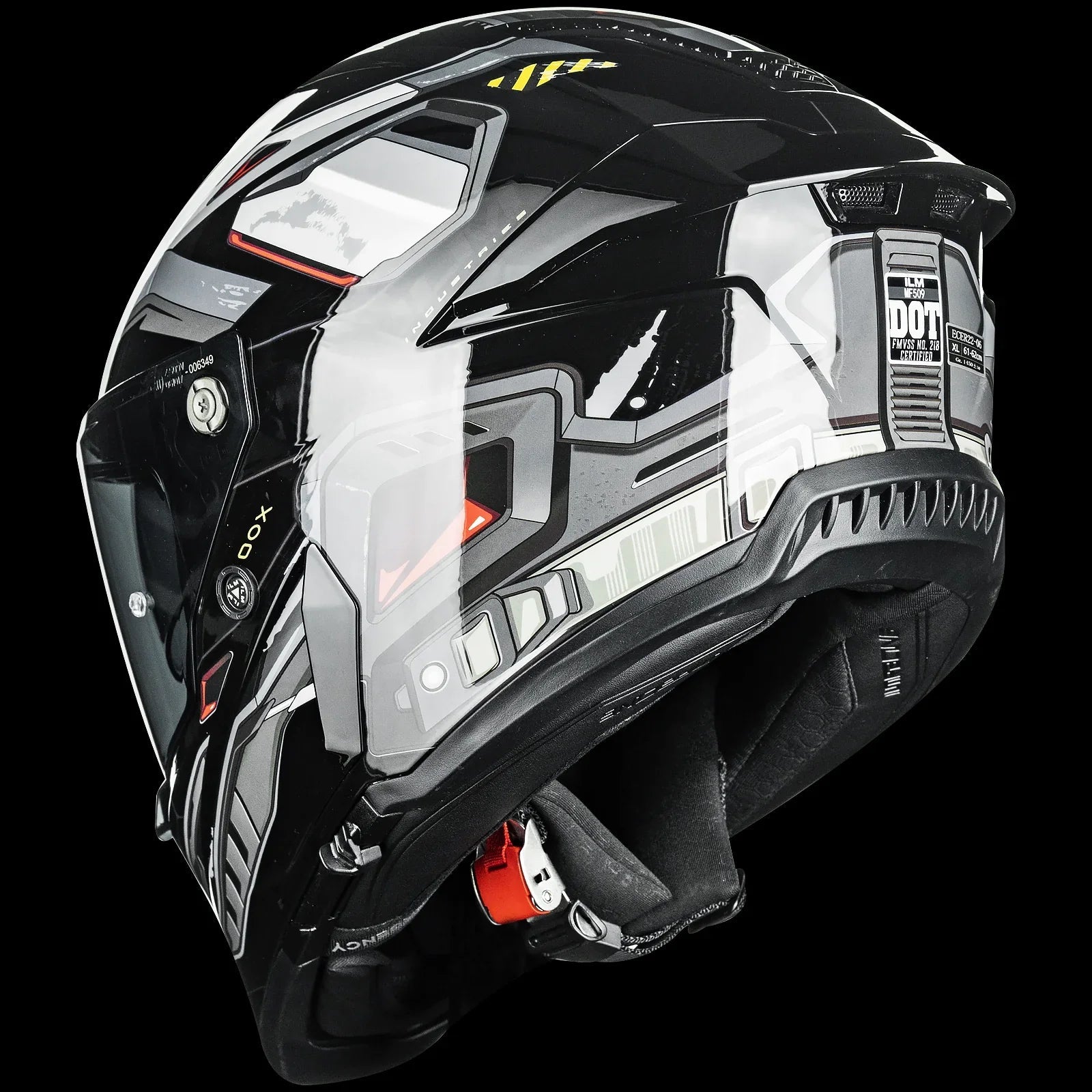 ILM Moto Full Face Helmet DOT ECE Powersports Dual Visor Street Racing with Pinlock Cascos para Motos | MF509 Pro