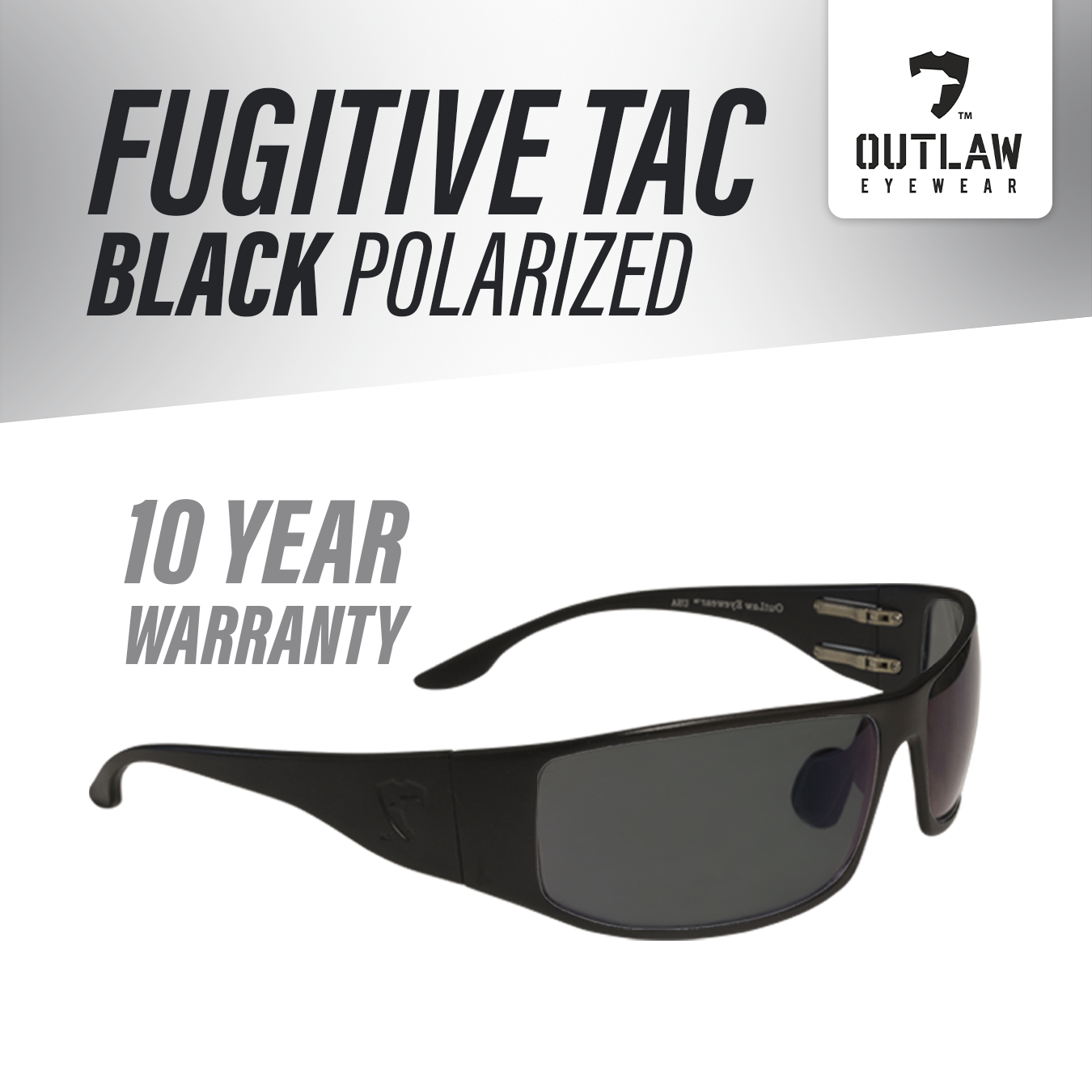 Fugitive TAC Black Polarized Sunglasses | ANSI Z87.1-2015