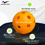 Indoor Practice Pickleballs | Orange