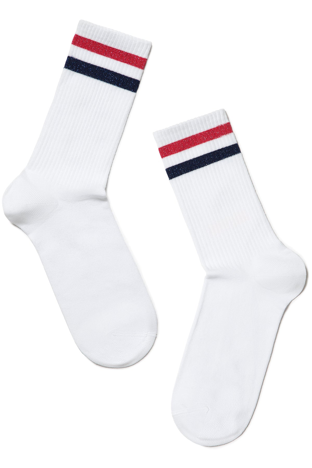 Conte Active Cotton Long Socks with Lurex Stripes