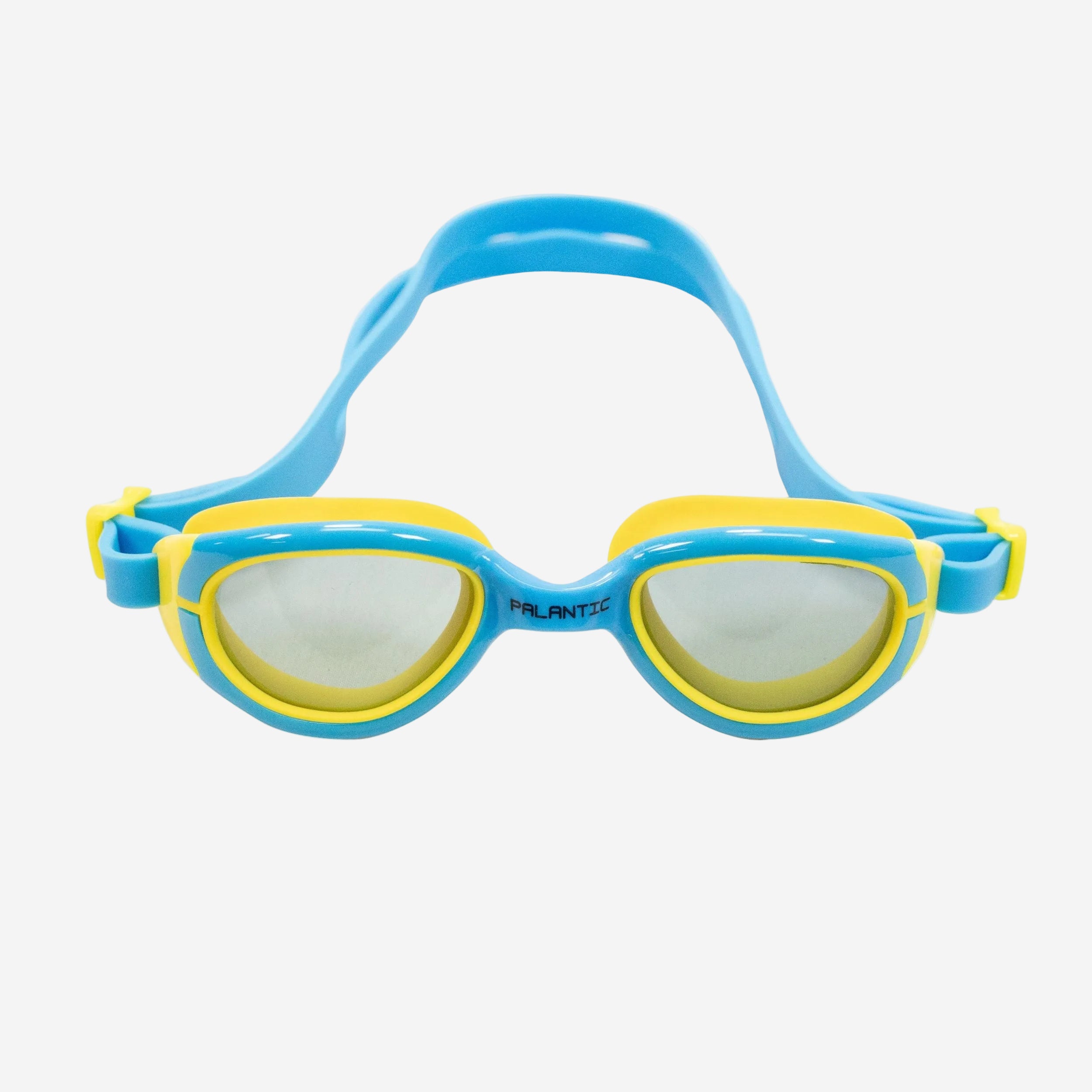 Palantic Jr. Silicone Swim Goggles w/ UV Tinted Lenses | Blue/Yellow