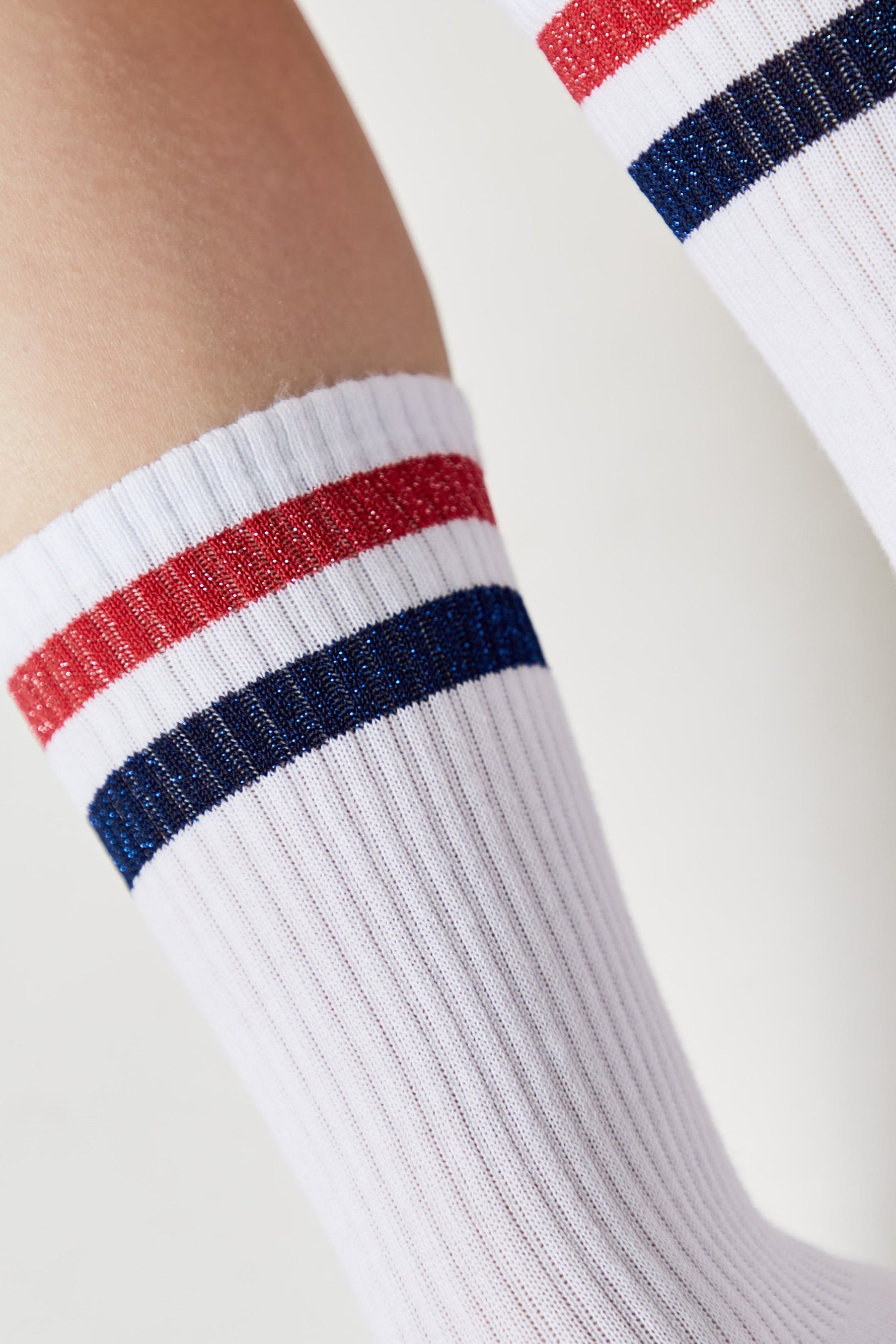 Conte Active Cotton Long Socks with Lurex Stripes