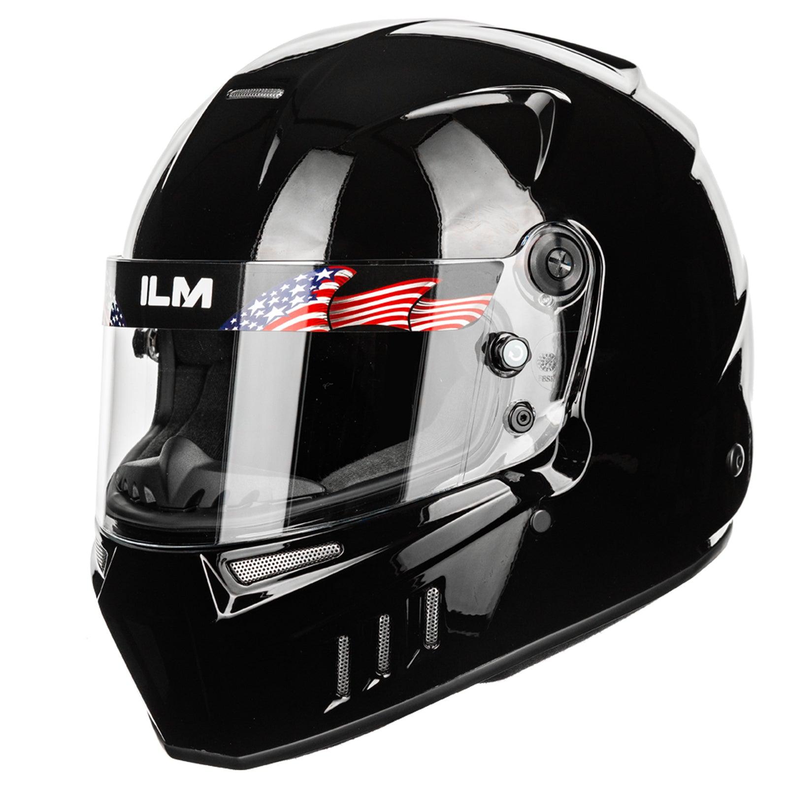 ILM Snell SA2020 Approved Auto Racing Lightweight Fiberglass Full Face Helmets | Model 890