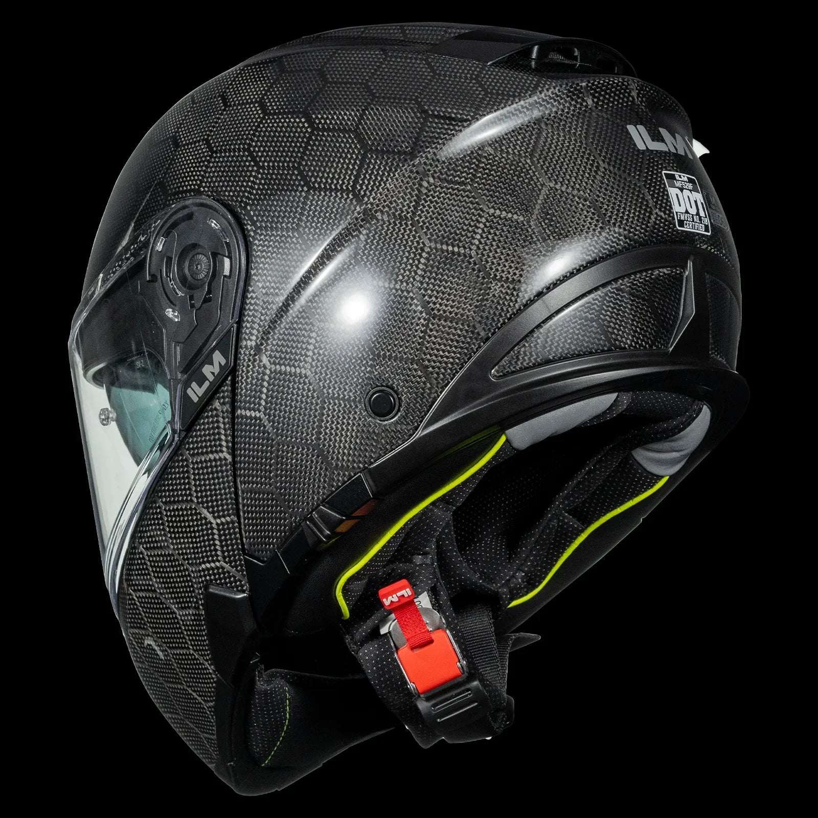 ILM Carbon Fiber Motorcycle Modular Helmets DOT ECE | Model MF529F