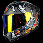 ILM Full Face Motorcycle Helmet Lightweight Fiberglass DOT ECE | Model MF522P