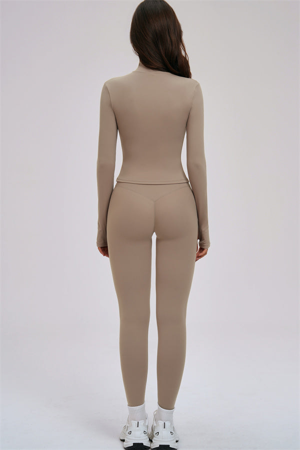 The Kinetic Zip Jacket Sports Bra Leggings | 3-Piece Set