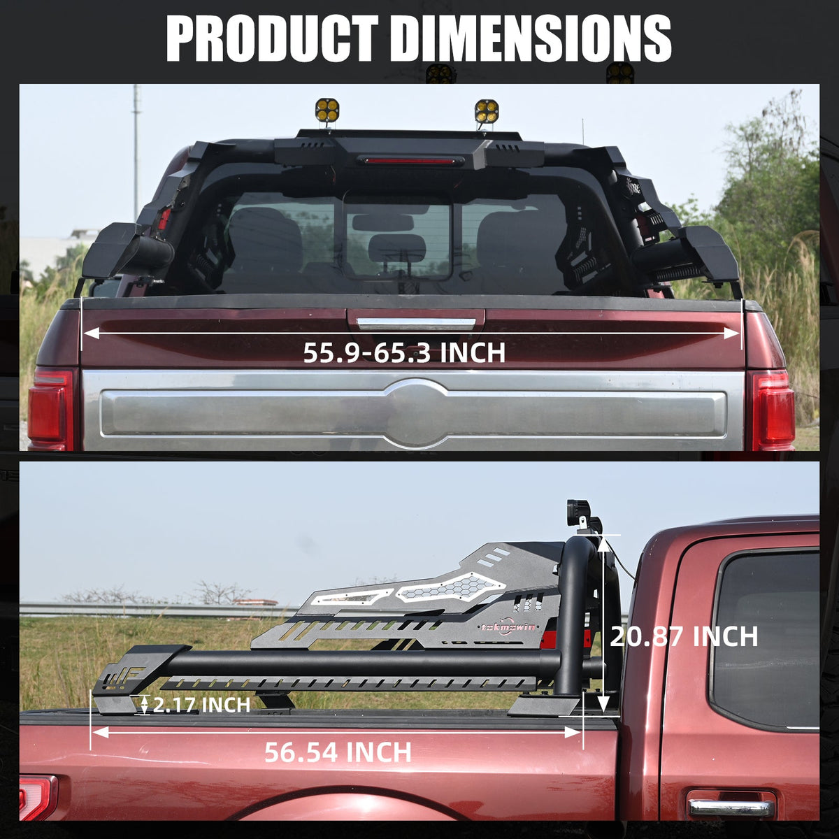 Universal Truck Bed Roll Bar | Steel Chase Rack Sport Bar