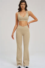 The Sizzle Sports Bra Flared Leggings | 2-Piece Set