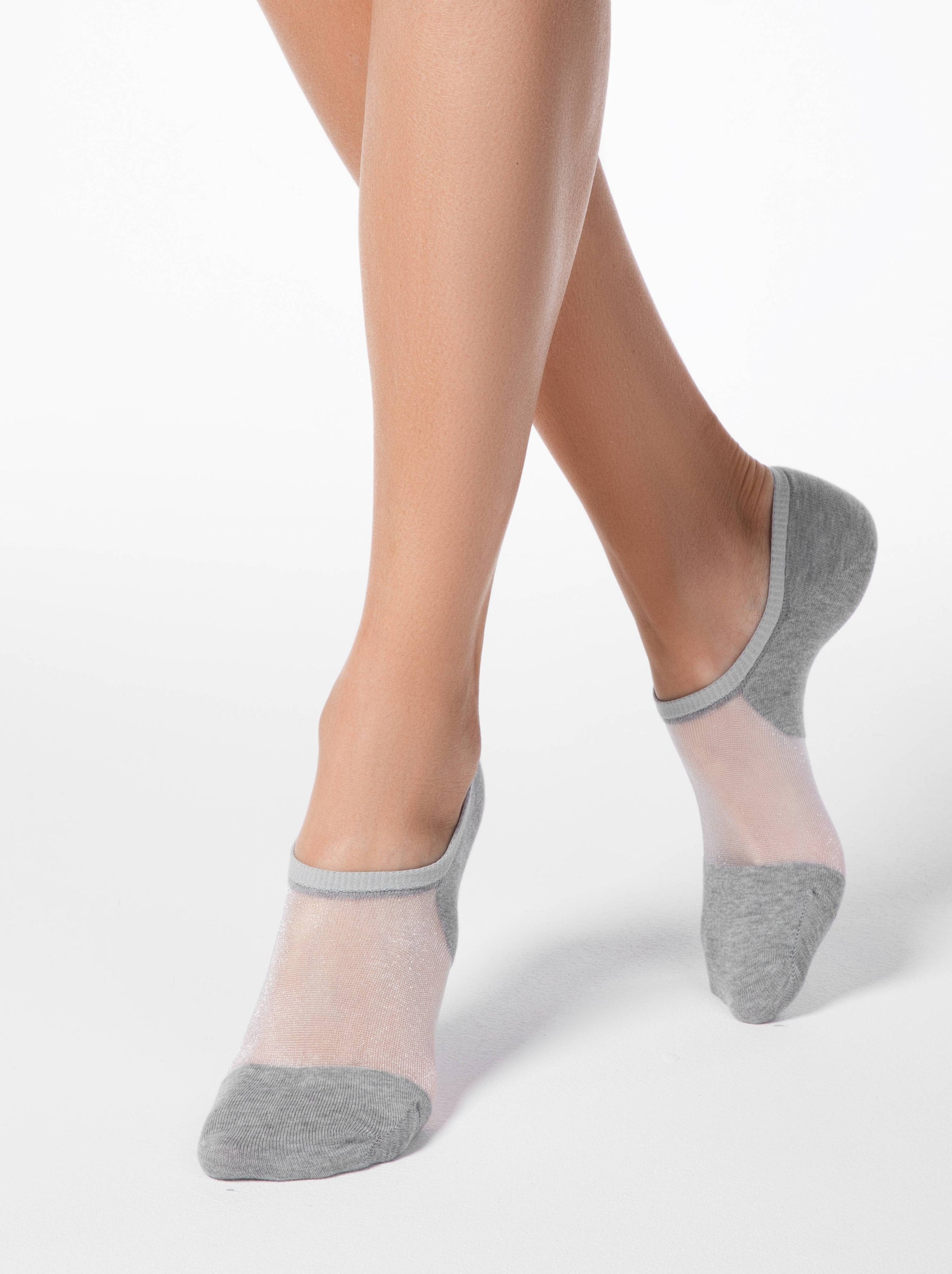 Conte Active Cotton Ultra-Short Women's Socks with Sheer Mesh Insert | #18S-4SP(000)