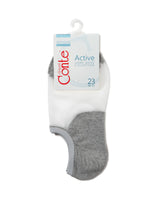 Conte Active Cotton Ultra-Short Women's Socks with Sheer Mesh Insert | #18S-4SP(000)