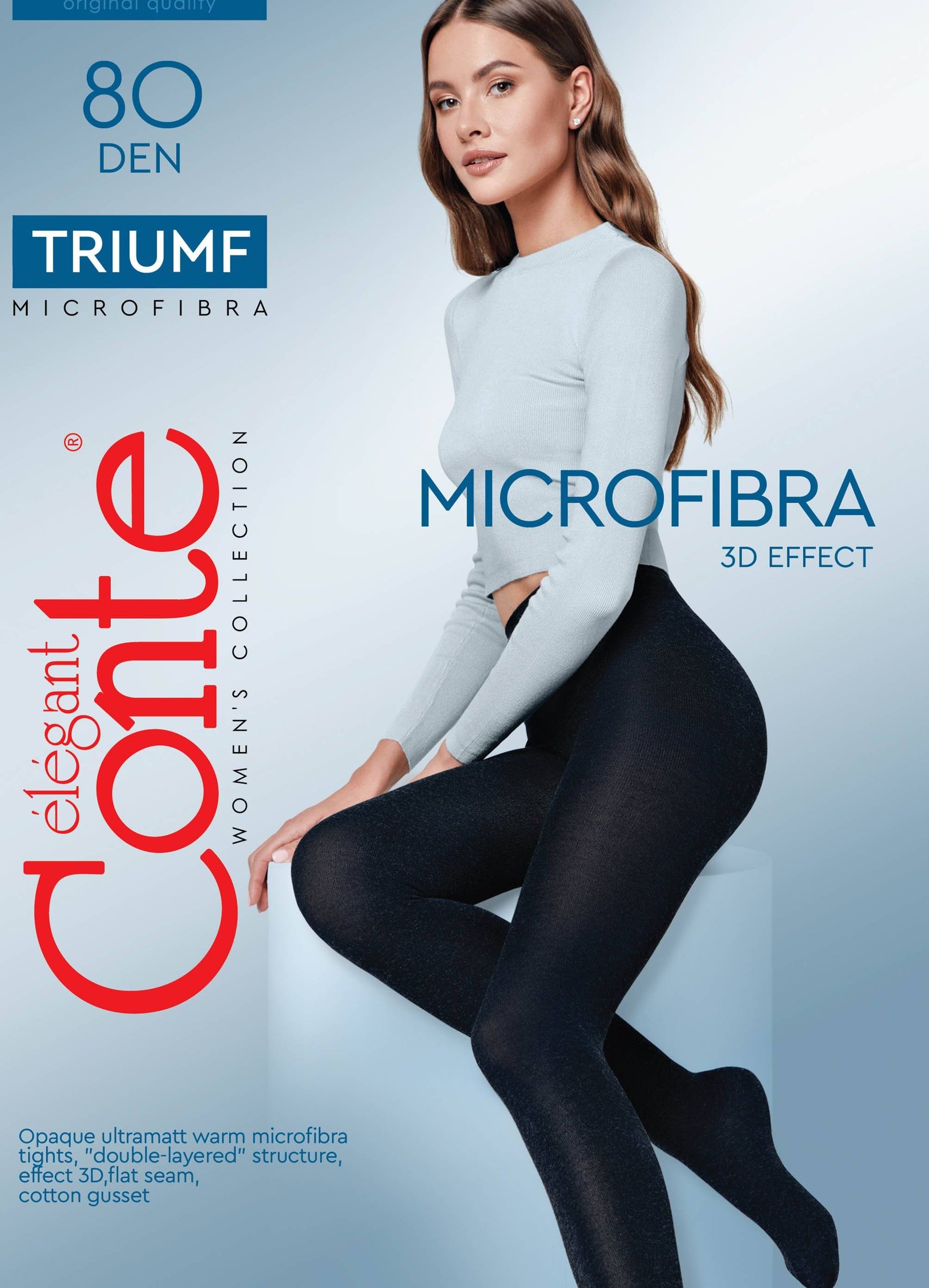 Conte Triumf 80 Den Microfibra Opaque Women's Tights | 8С-53СП