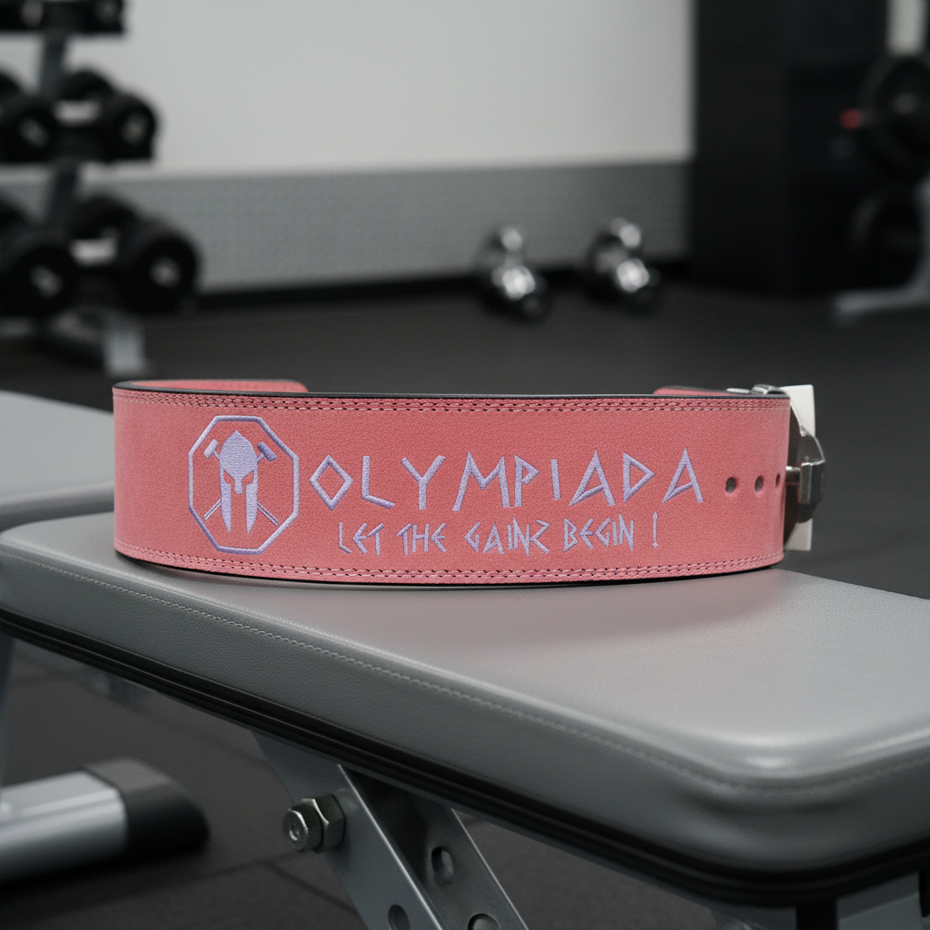 10mm Bubble Gum Pink Leather Lever Buckle Belt!