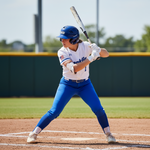 Franklin USA Women Softball CFX FP Batting Glove | White/Chrome