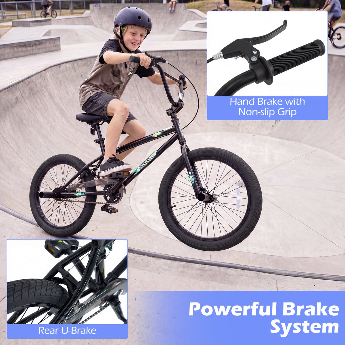 BMX Trick Bike with 360° Steering for Kids & Teens | 20"